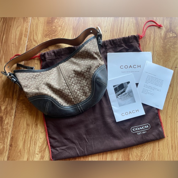 Coach | Signature Collection Shoulder Bag w/ Dust Bag & Papers - Vintage - Picture 1 of 14